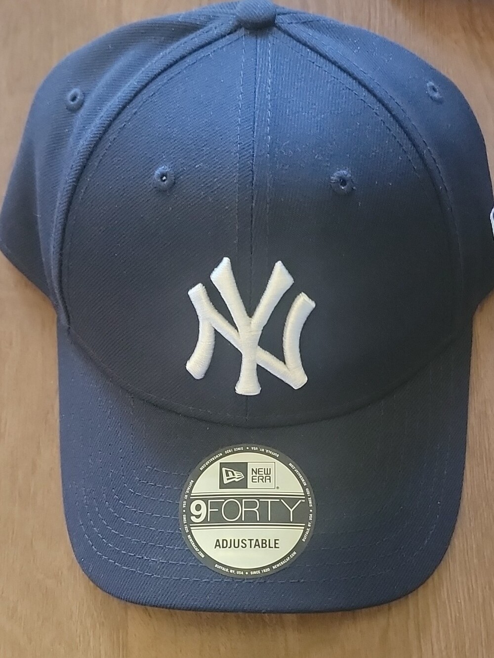 New Era New York Yankees MLB 9FORTY Adjustable Cap Hat - Navy One Size
